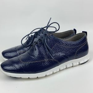 Cole Haan Navy Blue Leather Flats